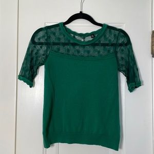 Anthropologie Green Short sleeve